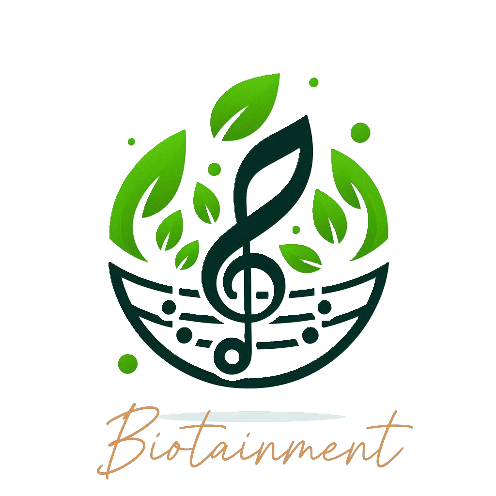 Logo Biotainment, Marcel Schagen. Show calling, live direction, event and production management, percussionist, NLP training for Artists and crew.